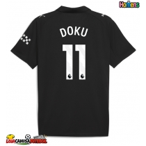 Camisa de Futebol Manchester City Jeremy Doku #11 Equipamento Secundário 2025-26 Manga Curta